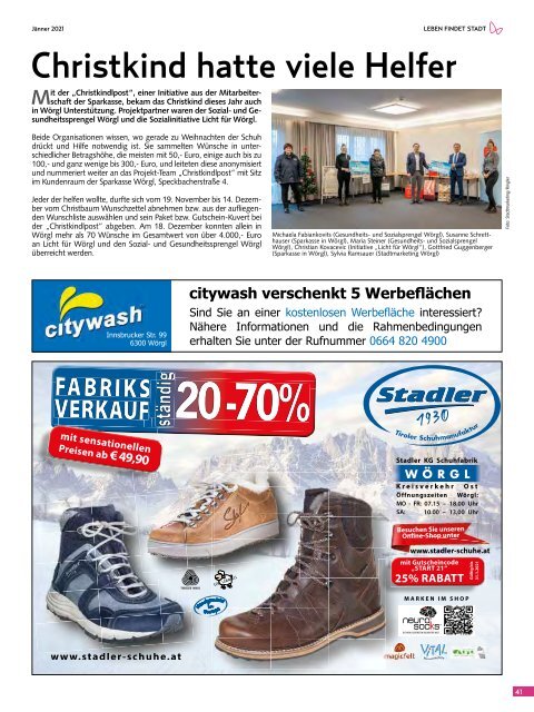 Stadtmagazin Wörgl Jänner 2021