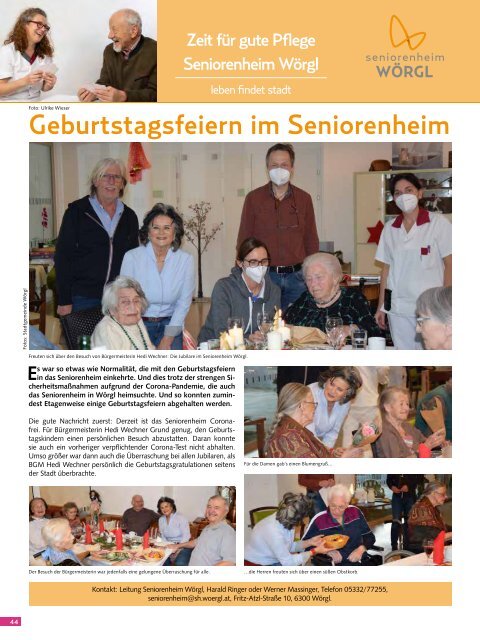 Stadtmagazin Wörgl Jänner 2021