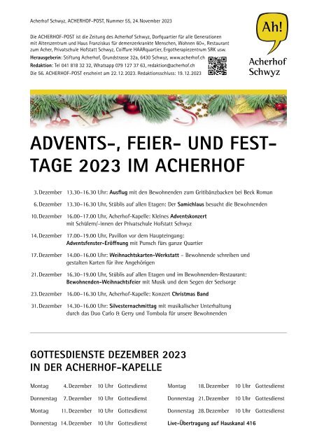 Acherhof-Post Nr. 55 | 24. November 2023