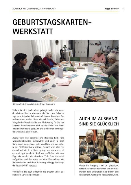 Acherhof-Post Nr. 55 | 24. November 2023