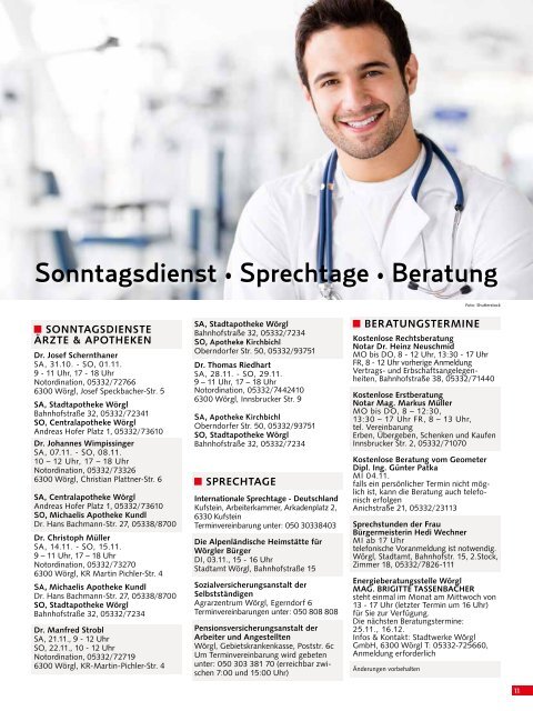 Stadtmagazin Wörgl November 2020