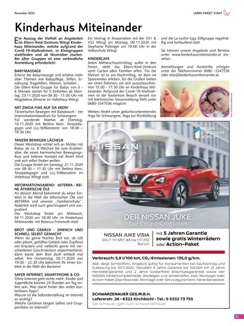 Stadtmagazin Wörgl November 2020