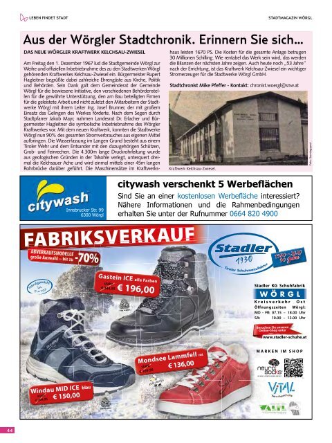 Stadtmagazin Wörgl November 2020