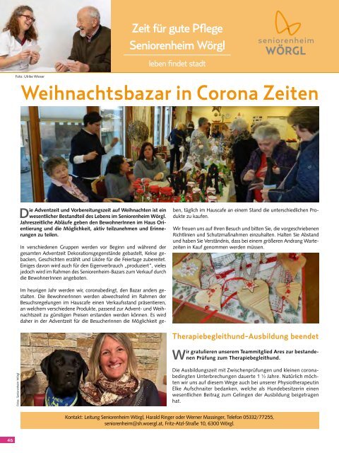 Stadtmagazin Wörgl November 2020