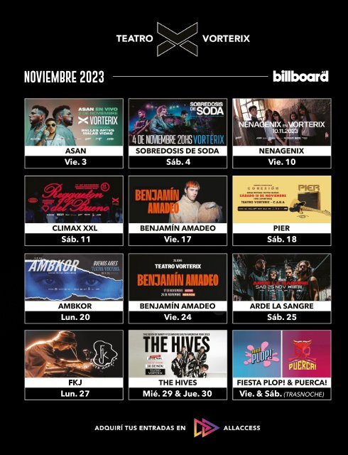Billboard AR Noviembre 2023