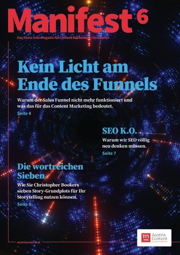 Manifest 6. Das Magazin für Content Marketing und Newsroom