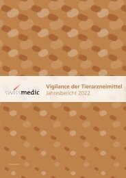 Vigilance der Tierarzneimittel Jahresbericht 2022