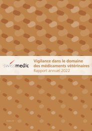 Vigilance dans le domaine des médicaments vétérinaires - Rapport annuel 2022