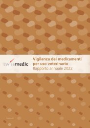 Vigilanza dei medicamenti per uso veterinario - Rapporto annuale 2022