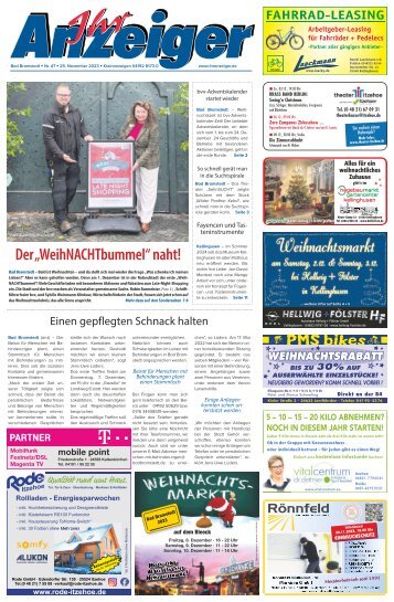 Ihr Anzeiger Bad Bramstedt 47 2023