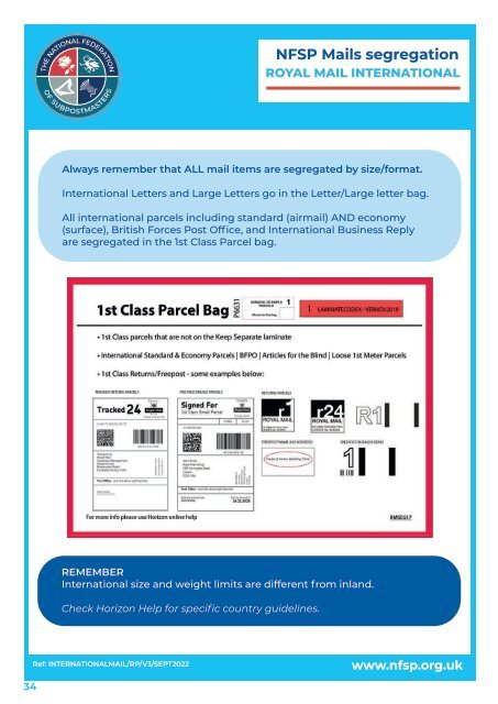 National Federation of SubPostmasters - Mail Segregation Toolkit 