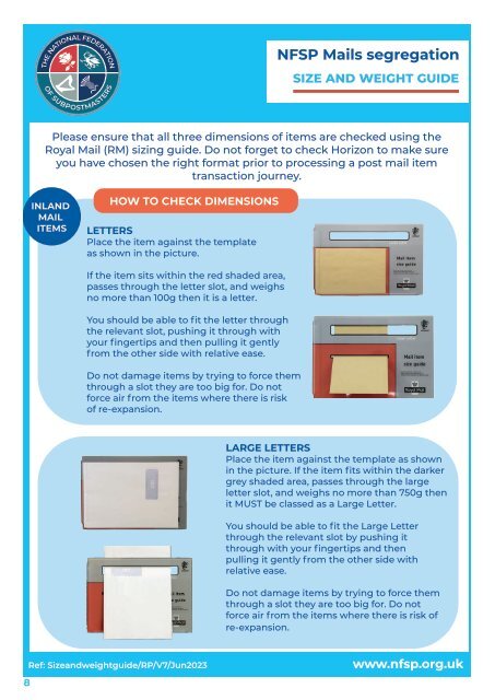 National Federation of SubPostmasters - Mail Segregation Toolkit 