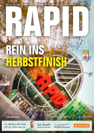 Rapid HEUTE: SK Rapid vs. BW Linz