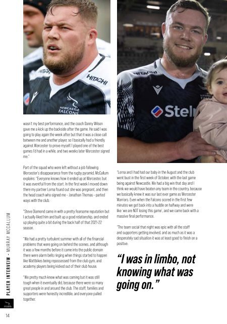 Newcastle Falcons vs Exeter Chiefs Programme
