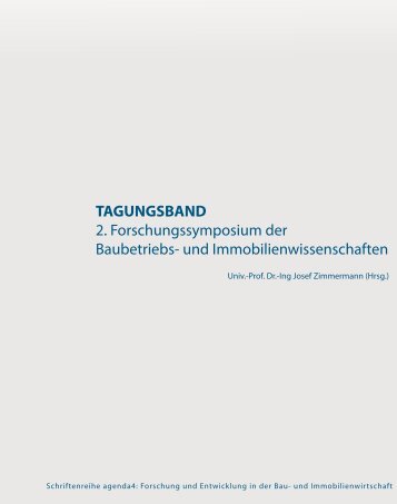 tagungsband - Lehrstuhl für Bauprozessmanagement und ...