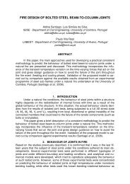 fire design of bolted steel beam-to-column joints - CMM