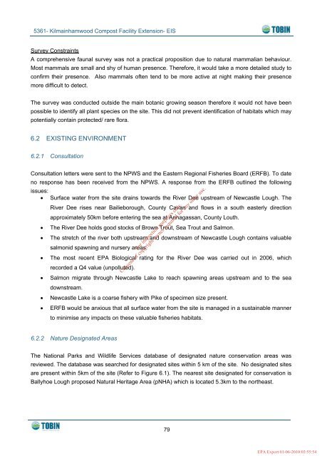 environmental impact statement kilmainhamwood compost facility ...