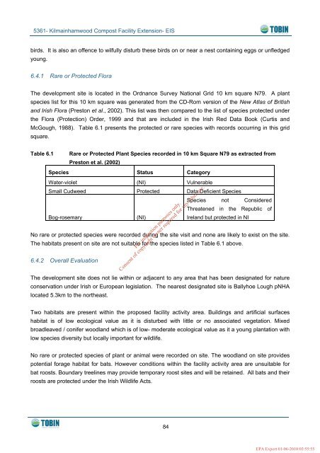 environmental impact statement kilmainhamwood compost facility ...