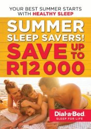 Dial-a-Bed Summer Sleep Savers Catalogue