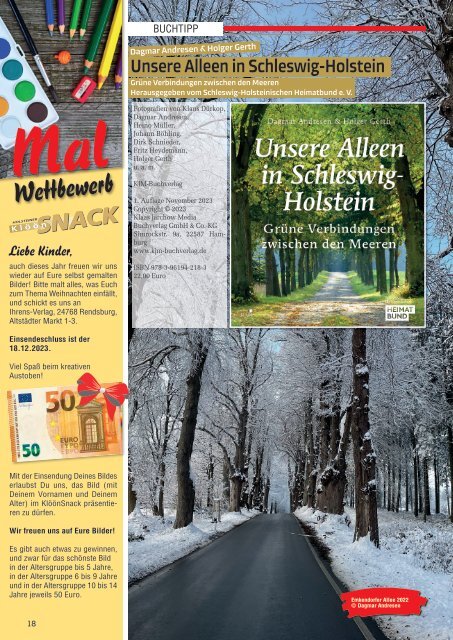 Holsteiner KlöönSNACK - Ausgabe Rendsburg / Mittelholstein - Dezember 2023