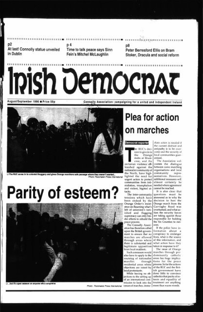 Irish Democrat August - September 1996