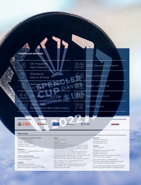 SPENGLER CUP DAVOS - Jahrbuch 2023 (80-er Jahre)