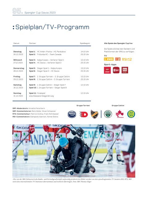 SPENGLER CUP DAVOS - Jahrbuch 2023 (80-er Jahre)