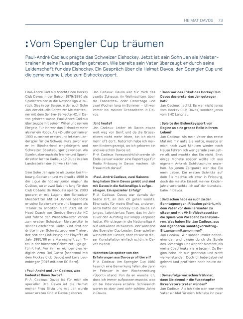 SPENGLER CUP DAVOS - Jahrbuch 2023 (80-er Jahre)