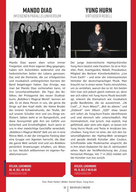 POPSCENE Dezember 12/2023