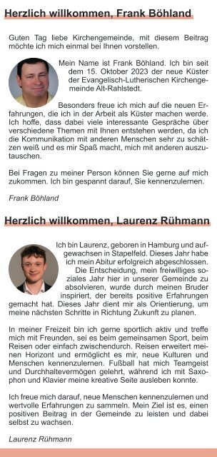 Weihnachts NEWS aus Hamburg Rahlstedt