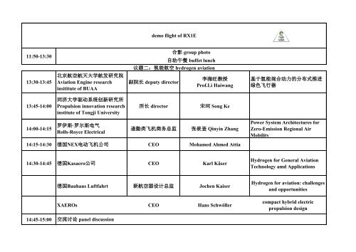 E Flight Forum Programm 2023 28/29. November Kunshan