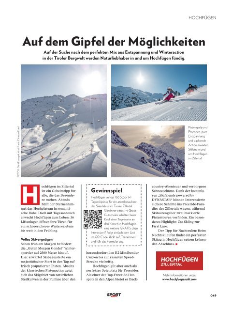 SPORTaktiv Winterguide Deutschland 2023