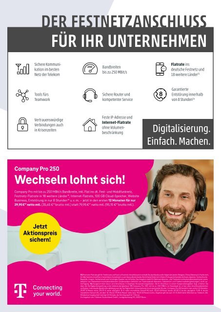 Telekom Monatsflyer Dezember 2023 