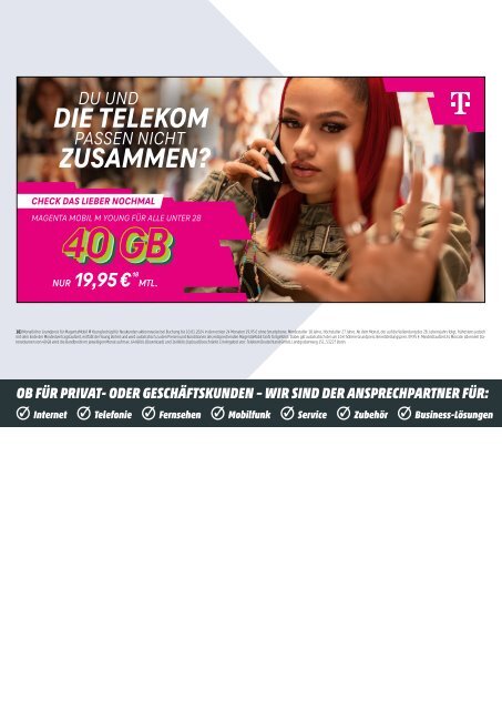 Telekom Monatsflyer Dezember 2023 