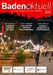 Baden aktuell Magazin Dezember 2023 – Januar 2024