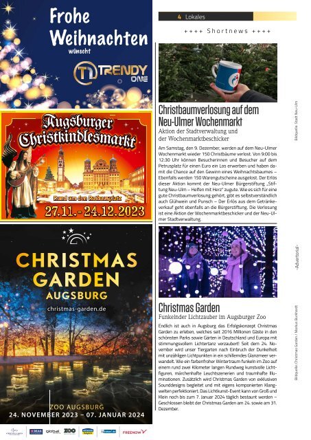 TRENDYone | Das Magazin – Ulm – Dezember 2023