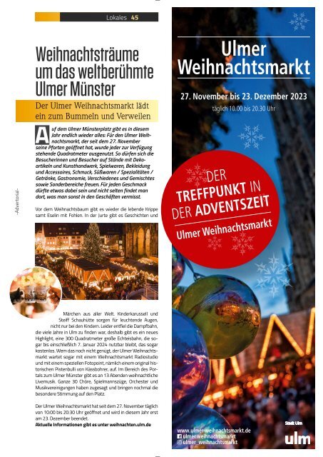 TRENDYone | Das Magazin – Ulm – Dezember 2023