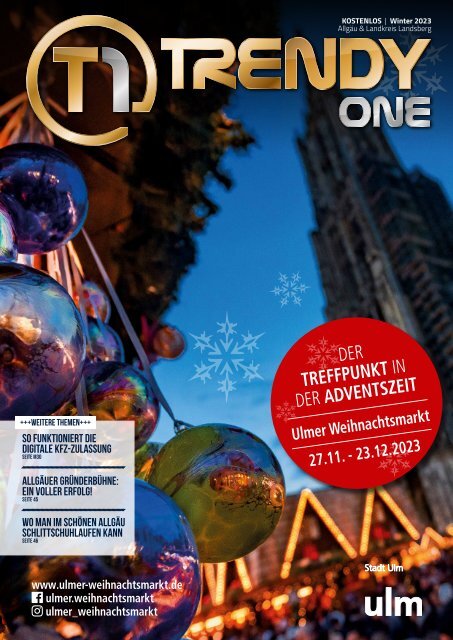 TRENDYone  Das Magazin – Allgäu – Dezember 2023