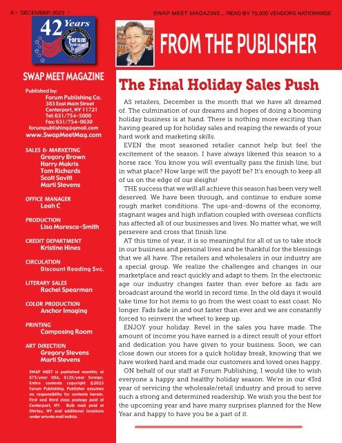 Swap Meet Magazine December 2023 EMAG