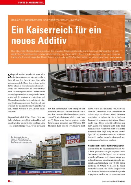 AUTOINSIDE Ausgabe 12 – Dezember 2023