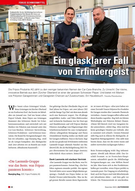 AUTOINSIDE Ausgabe 12 – Dezember 2023