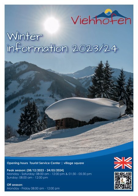 Winter information about Viehhofen 2023/2024