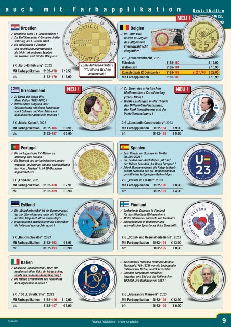 Münzkurier Dezember 2023