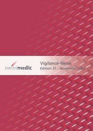 Swissmedic Vigilance-News