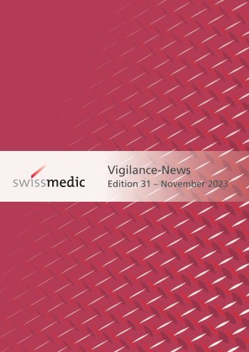 Swissmedic Vigilance-News