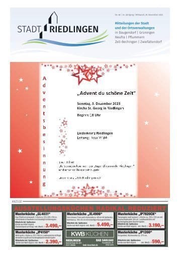 28.11.2023 Amtliches Mitteilungsblatt Riedlingen