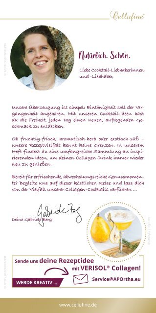 Schöne Haut dank Verisol Collagen-Drink: Rezepte für jeden Tag