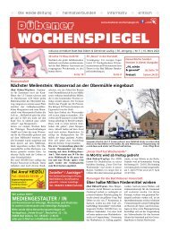 Dübener Wochenspiegel - Ausgabe 5 - Jahrgang 2022