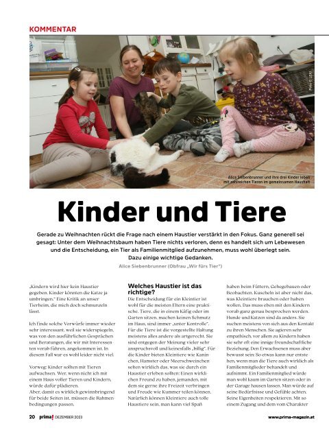 prima! Magazin - Ausgabe Dezember 2023