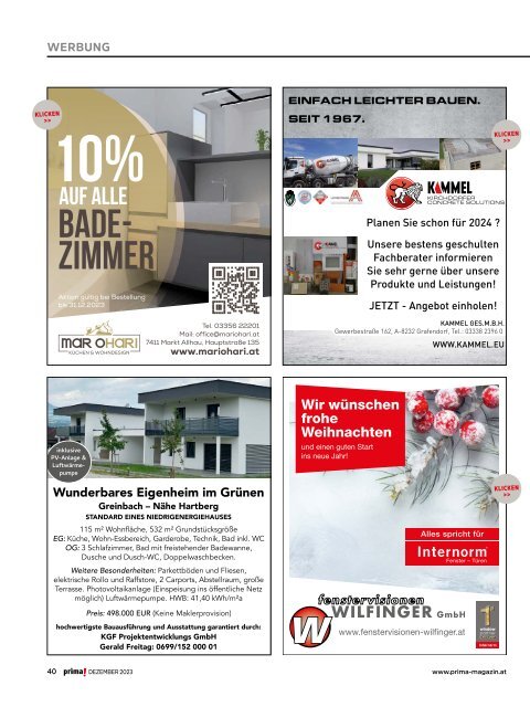 prima! Magazin - Ausgabe Dezember 2023